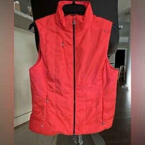Ralph Lauren Sport X bright neon orange pink nylon vest active L